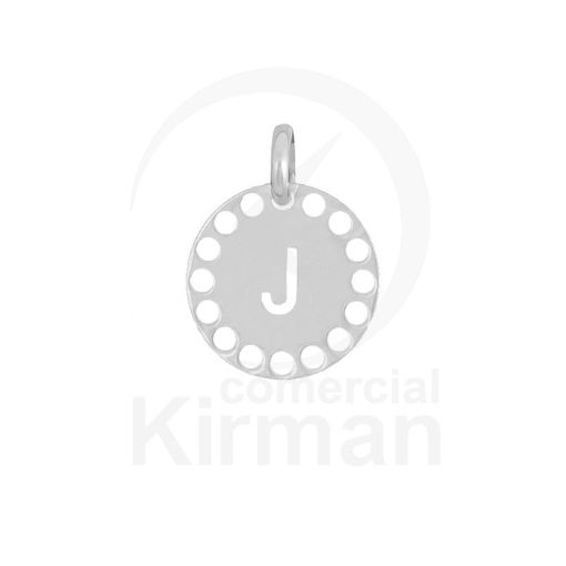 Imagen de Colgante troquelado letra J 14.0mm -  Plata 925