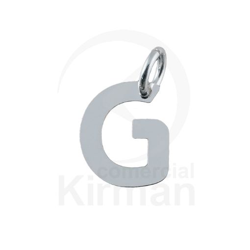 Imagen de COLGANTE LETRA G - 6.4 x 8 MM - PLATA 925