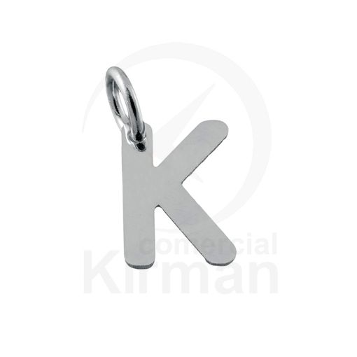Imagen de COLGANTE LETRA K - 6.5 x 8 MM - PLATA 925