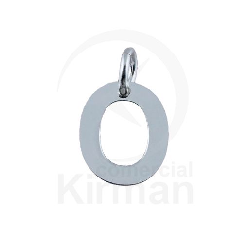Imagen de COLGANTE LETRA O - 6.5 x 8 MM - PLATA 925