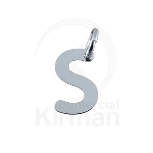Imagen de COLGANTE LETRA S - 5 x 8 MM - PLATA 925