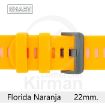 Imagen de CORREA SMART SILICONA NARANJA FLORIDA 22MM