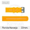 Imagen de CORREA SMART SILICONA NARANJA FLORIDA 22MM
