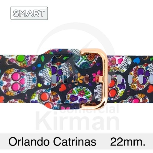 Imagen de CORREA Silicona estampada ORLANDO CATRINA - 22MM