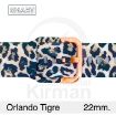 Imagen de CORREA Silicona estampada ORLANDO TIGRE - 22MM