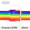 Imagen de CORREA Silicona estampada ORLANDO LGTBI - 20MM