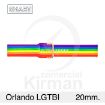 Imagen de CORREA Silicona estampada ORLANDO LGTBI - 20MM