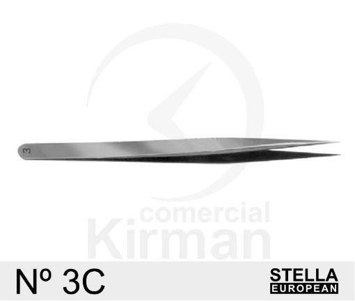 Imagen de Pinza de acero inoxidable Stella European nº 3C