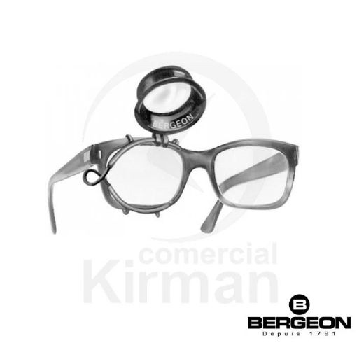 Imagen de Lupa Bergeon de plástico con pinza nº 2.5 de 4x para izquierda - 1492-G2.5