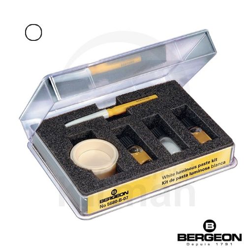 Imagen de Kit Bergeon de pasta luminosa no radioactiva blanca - 5680-B-07