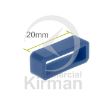 Imagen de 10 trabillas azules de PVC - 20 mm.