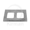 Imagen de Doble marco de aluminio 12,3mm de grosor