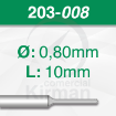 Imagen de Pack 6 brocas de acero (203)  Ø:0.8mm y L:10mm