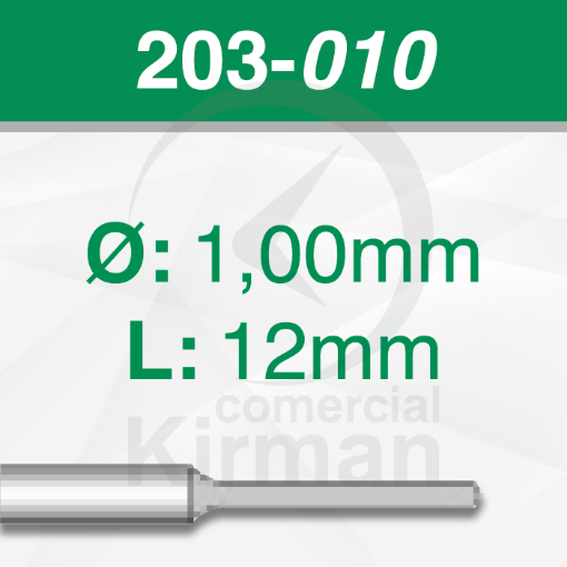Imagen de Pack 6 brocas de acero (203)  Ø1.0mm y L:12mm