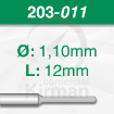 Imagen de Pack 6 brocas de acero (203)  Ø1.1mm y L:12mm