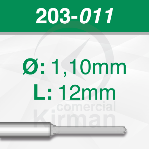 Imagen de Pack 6 brocas de acero (203)  Ø1.1mm y L:12mm