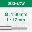 Imagen de Pack 6 brocas de acero (203)  Ø1.3mm y L:12mm