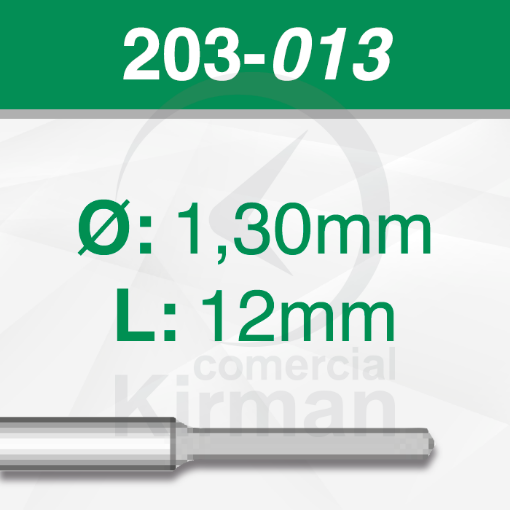 Imagen de Pack 6 brocas de acero (203)  Ø1.3mm y L:12mm