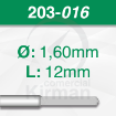 Imagen de Pack 6 brocas de acero (203)  Ø1.6mm y L:12mm