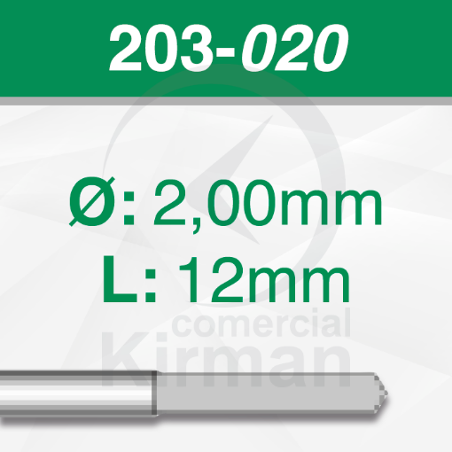 Imagen de Pack 6 brocas de acero (203)  Ø2.0mm y L:12mm