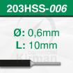 Imagen de Pack 2 Brocas de acero (203HSS) Ø 0.6mm y L1 10 mm