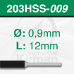 Imagen de Pack 2 Brocas de acero (203HSS) Ø 0.9mm y L1 12 mm
