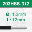 Imagen de Pack 2 Brocas de acero (203HSS) Ø 1.2mm y L1 12 mm