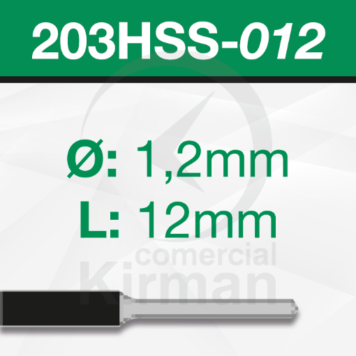 Imagen de Pack 2 Brocas de acero (203HSS) Ø 1.2mm y L1 12 mm