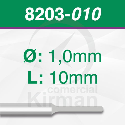 Imagen de Pack 2 Brocas diamantadas (8203)  Ø:1.0 mm y L:10mm
