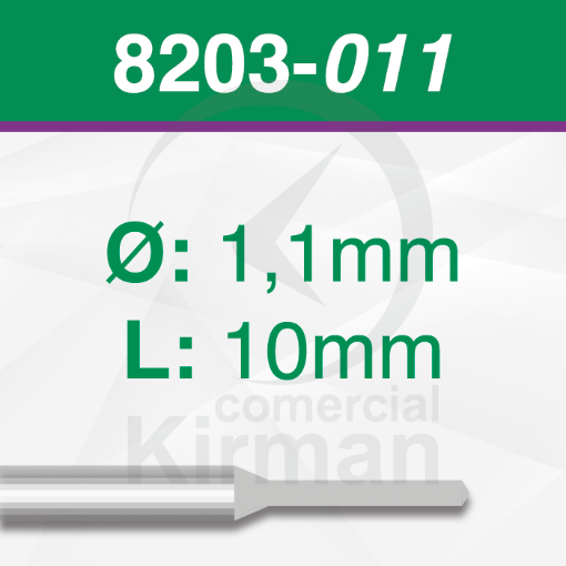 Imagen de Pack 2 Brocas diamantadas (8203)  Ø:1.1 mm y L:10mm