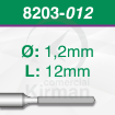 Imagen de Pack 2 Brocas diamantadas (8203)  Ø:1.2 mm y L:12mm