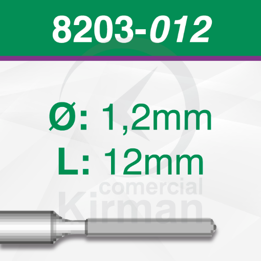 Imagen de Pack 2 Brocas diamantadas (8203)  Ø:1.2 mm y L:12mm