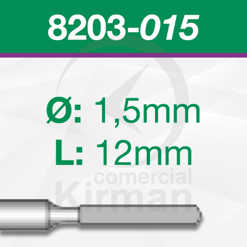 Imagen de Pack 2 Brocas diamantadas (8203)  Ø:1.5 mm y L:12mm