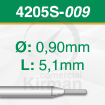 Imagen de Pack 2 Brocas cortas de carburo de tungsteno (4205S)  Ø:0.90mm y L: 5.1mm