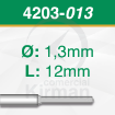 Imagen de Pack 2 Brocas 4 labios Carburo de tungsteno (4203) Ø:1.3mm y L:12mm