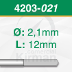Imagen de Broca 4 labios Carburo de tungsteno Ø:2.1mm y L:12mm