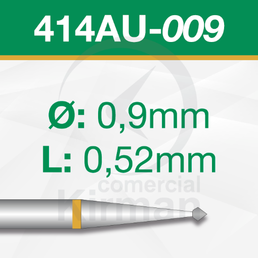 Imagen de PACK 2 FRESAS DOBLE CONO 90º DE CARBURO (414AU) Ø:0.9mm