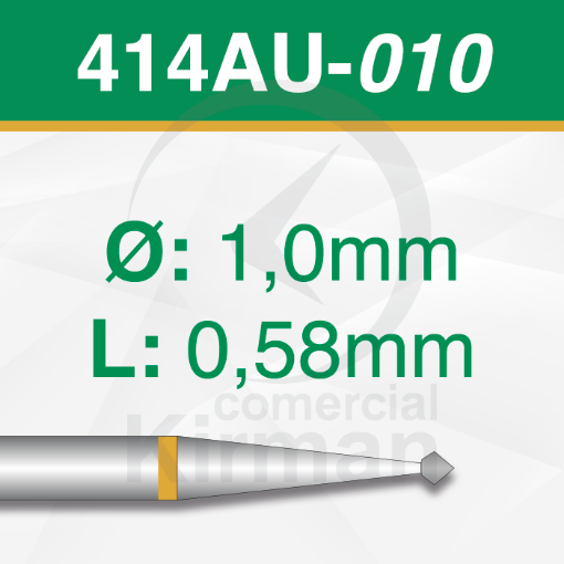 Imagen de PACK 2 FRESAS DOBLE CONO 90º DE CARBURO  (414AU) Ø:1.0mm