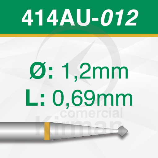 Imagen de PACK 2 FRESAS DOBLE CONO 90º DE CARBURO  (414AU) Ø:1.2mm
