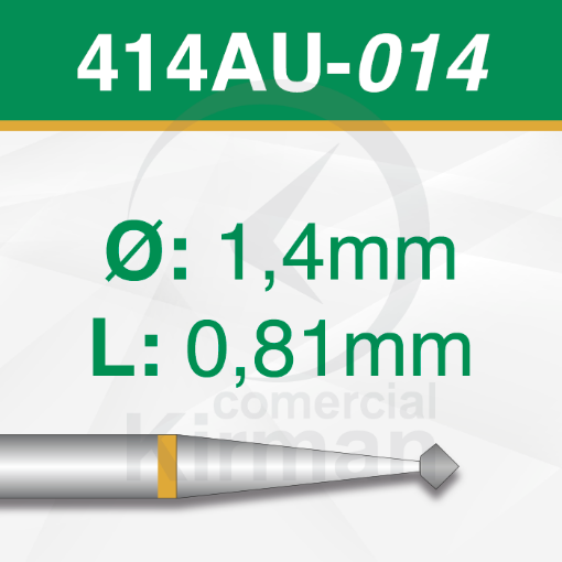 Imagen de PACK 2 FRESAS DOBLE CONO 90º DE CARBURO  (414AU) Ø:1.4mm
