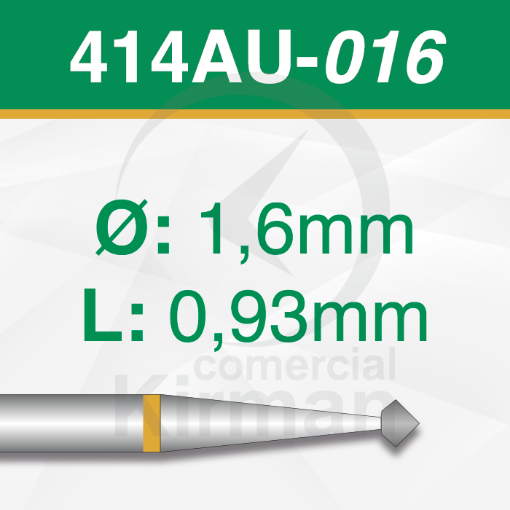 Imagen de PACK 2 FRESAS DOBLE CONO 90º DE CARBURO  (414AU) Ø:1.6mm