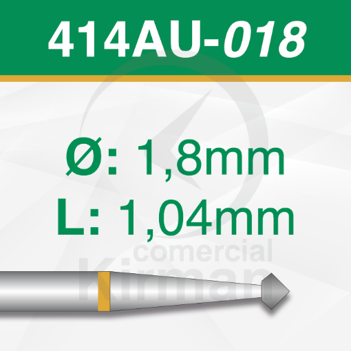 Imagen de PACK 2 FRESAS DOBLE CONO 90º DE CARBURO  (414AU) Ø:1.8mm