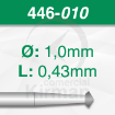 Imagen de PACK 6 FRESAS DE DOBLE CONO DE 70º DE ACERO (446) Ø:1.0mm