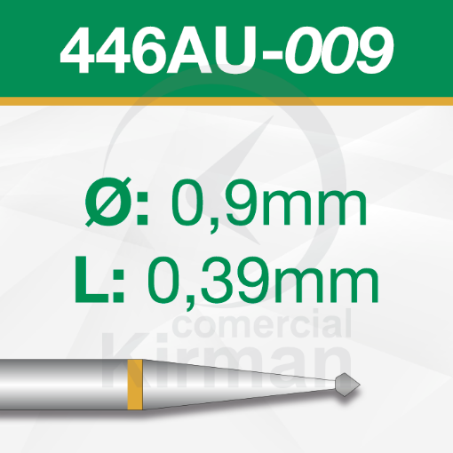 Imagen de PACK 2 FRESAS DOBLES CONO 70º DE CARBURO (446AU) Ø:0.9mm