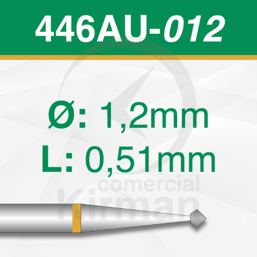 Imagen de PACK 2 FRESAS DOBLES CONO 70º DE CARBURO (446AU) Ø:1.2mm