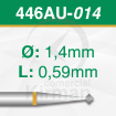 Imagen de PACK 2 FRESAS DOBLES CONO 70º DE CARBURO (446AU) Ø:1.4mm
