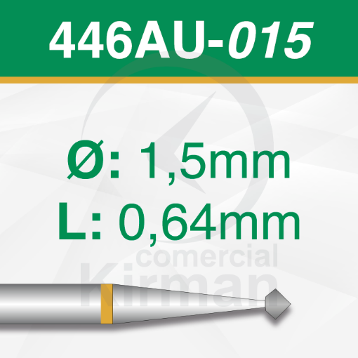 Imagen de PACK 2 FRESAS DOBLES CONO 70º DE CARBURO (446AU) Ø:1.5mm