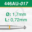 Imagen de PACK 2 FRESAS DOBLES CONO 70º DE CARBURO (446AU) Ø:1.7mm