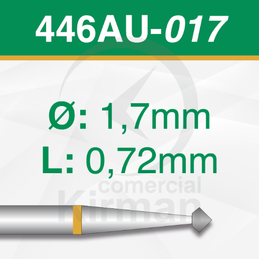 Imagen de PACK 2 FRESAS DOBLES CONO 70º DE CARBURO (446AU) Ø:1.7mm