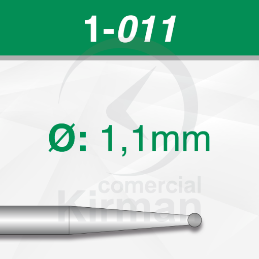 Imagen de PACK 6 FRESAS REDONDAS DE ACERO BUSCH (1) Ø:1.1mm